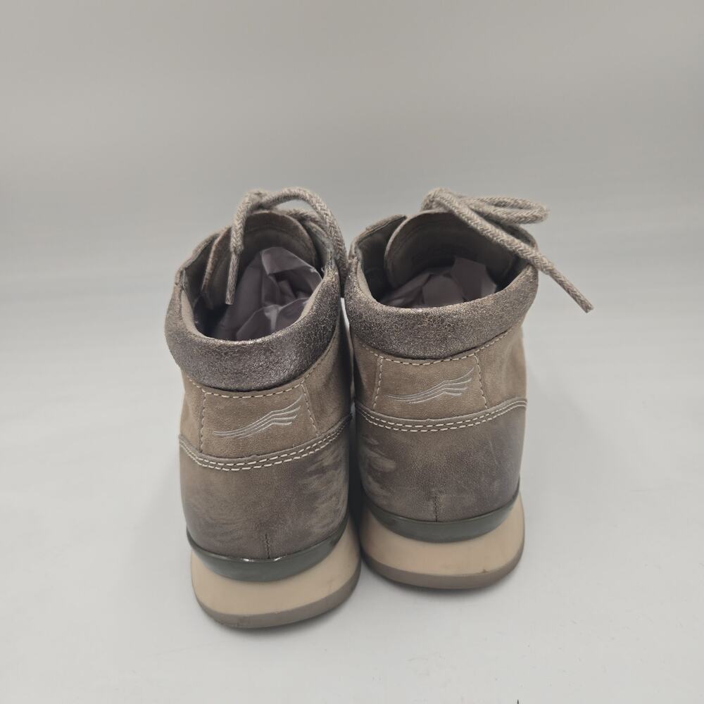 Womens Dansko Ginny Gray Leather Comfort Ankle Boots Size EU 37 US 6.5 M Lace Up - Picture 4 of 6